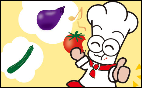 夏バテすると食欲も出なくなるタニ。そんな時おススメなのが夏野菜タニ！